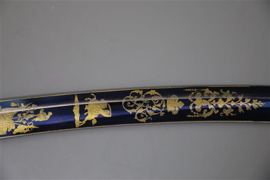 A George III 1796 pattern Bright Light Cavalry Officers sword,